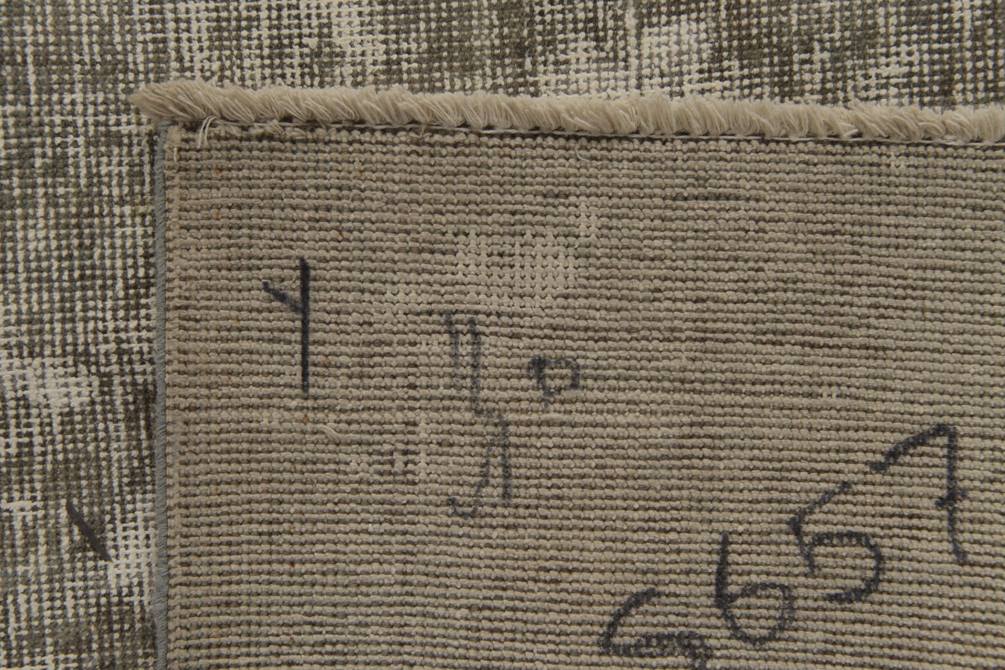 9' 8 x 12' 1 Hand Knotted Ultra Vintage Persian Wool Rug