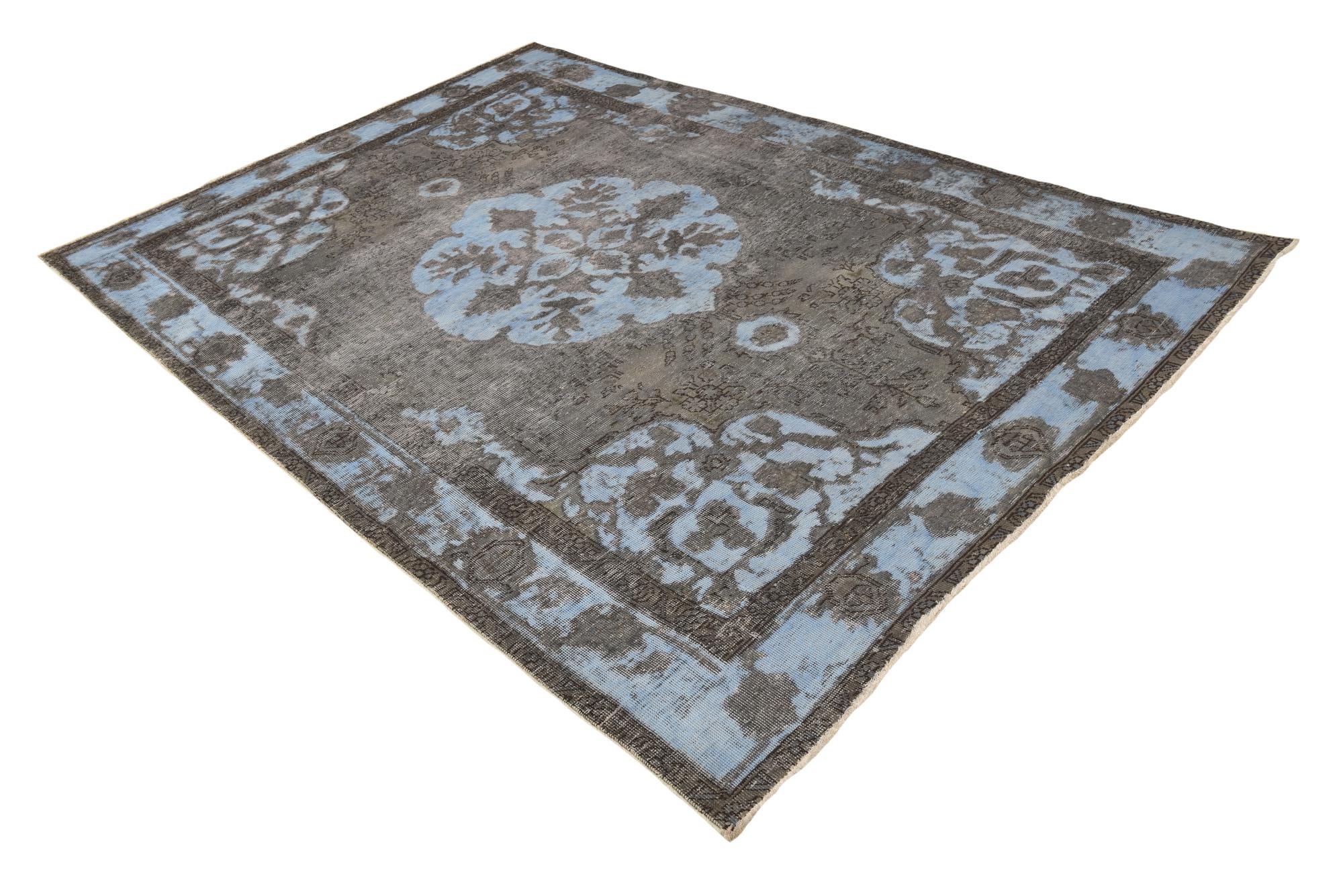 6' 3 x 9' 3 Hand Knotted Ultra Vintage Persian Wool Rug