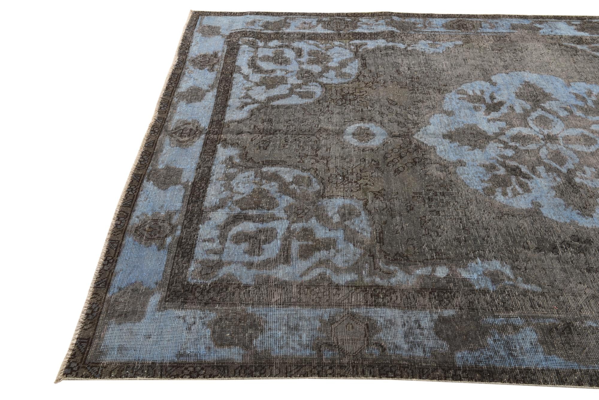 6' 3 x 9' 3 Hand Knotted Ultra Vintage Persian Wool Rug