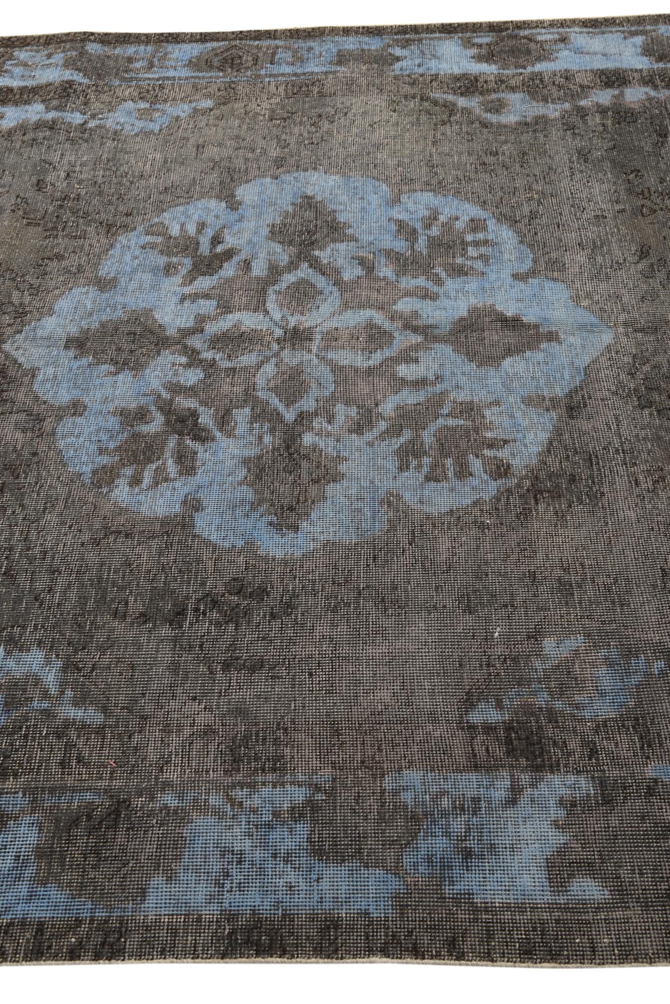 6' 3 x 9' 3 Hand Knotted Ultra Vintage Persian Wool Rug