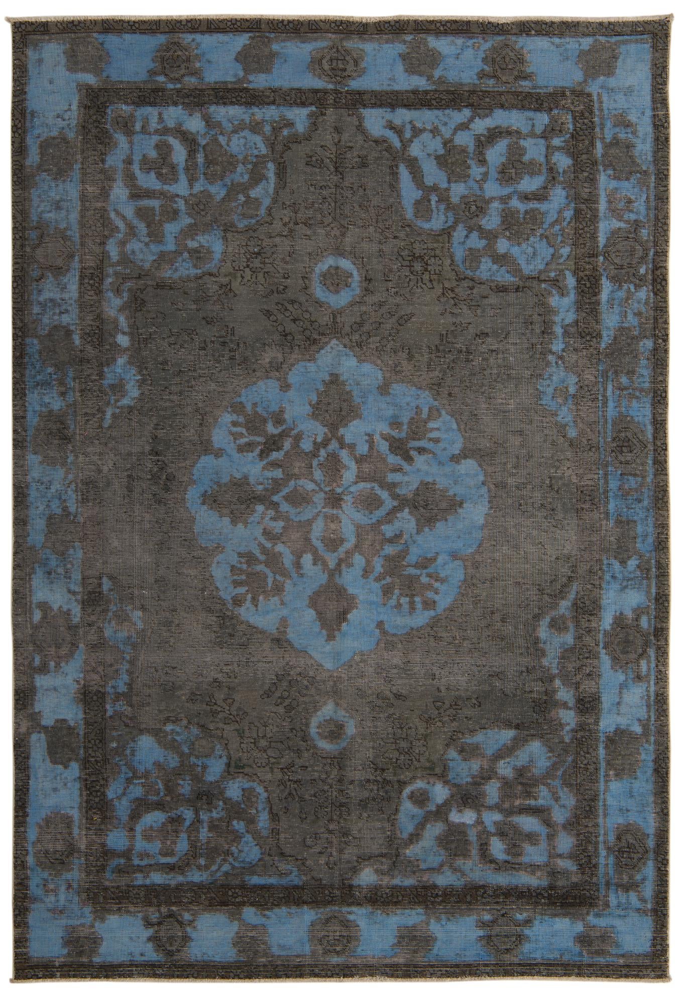 6' 3 x 9' 3 Hand Knotted Ultra Vintage Persian Wool Rug