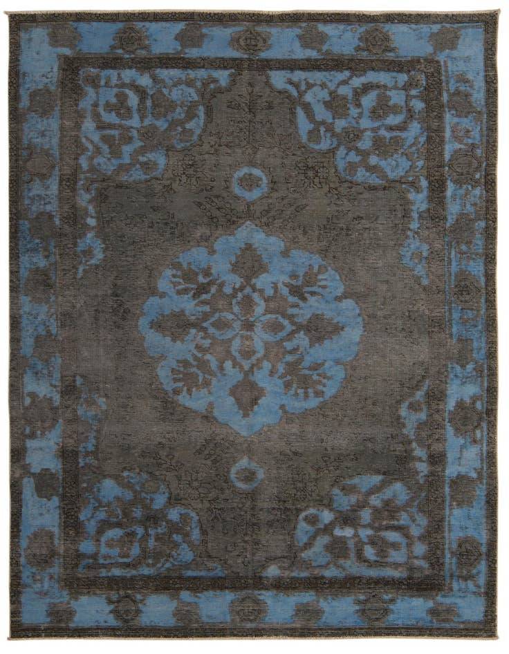 Detail image of 6' 3 x 9' 3 Hand Knotted Ultra Vintage Persian Wool Rug