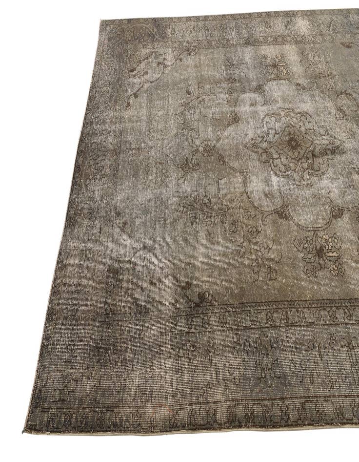 Detail image of 6' 7 x 9' 5  Hand Knotted Ultra Vintage Persian Wool Rug