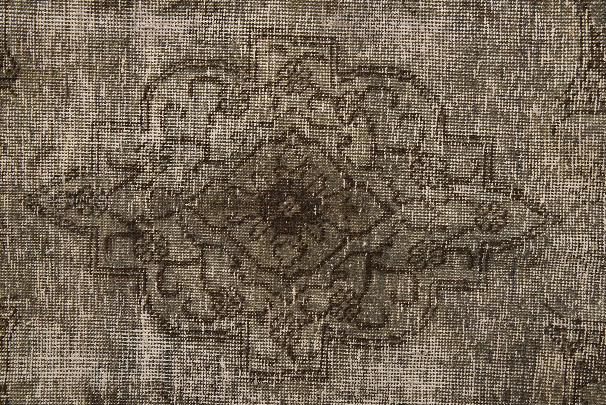 6' 7 x 9' 5 Hand Knotted Ultra Vintage Persian Wool Rug