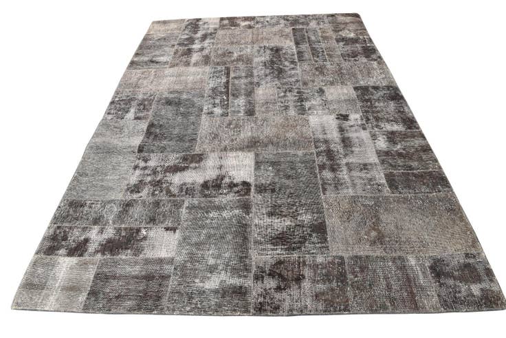 Detail image of 6' 10 x 10' Hand Knotted Ultra Vintage Persian Wool Rug