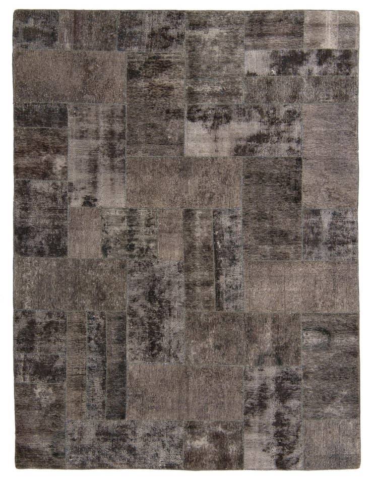 Detail image of 6' 10 x 10' Hand Knotted Ultra Vintage Persian Wool Rug