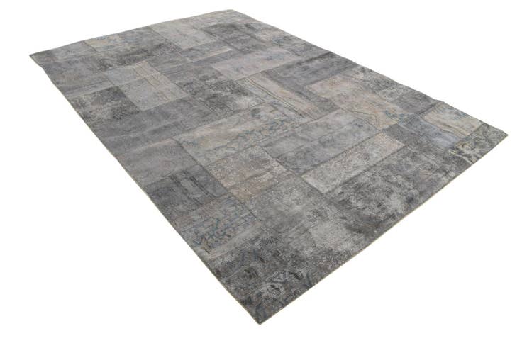 Detail image of 6' 8 x 9' 8 Hand Knotted Ultra Vintage Persian Wool Rug