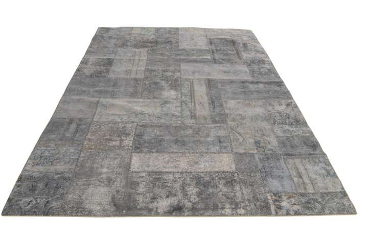 6' 8 x 9' 8 Hand Knotted Ultra Vintage Persian Wool Rug