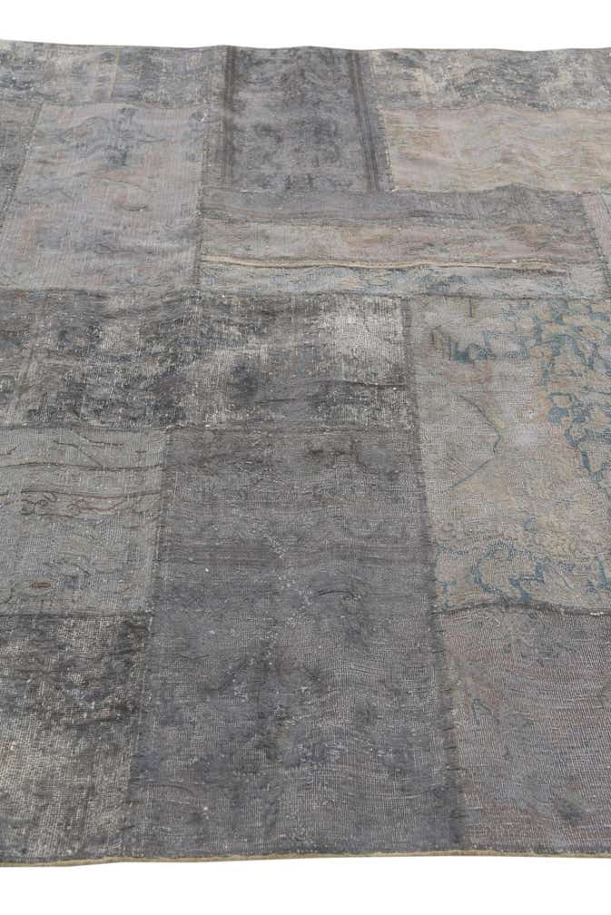 6' 8 x 9' 8 Hand Knotted Ultra Vintage Persian Wool Rug