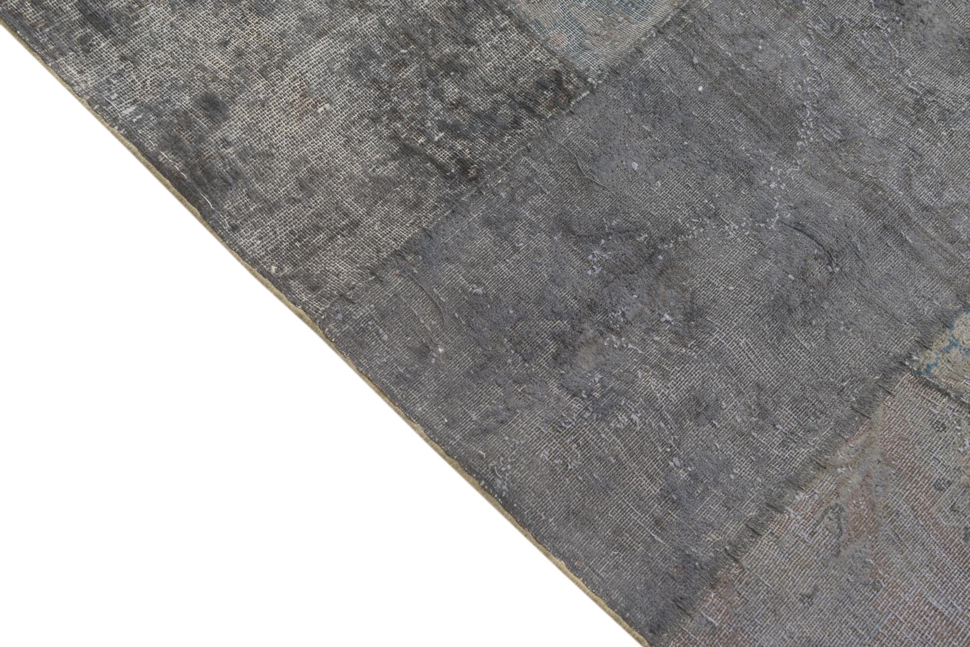 6' 8 x 9' 8 Hand Knotted Ultra Vintage Persian Wool Rug