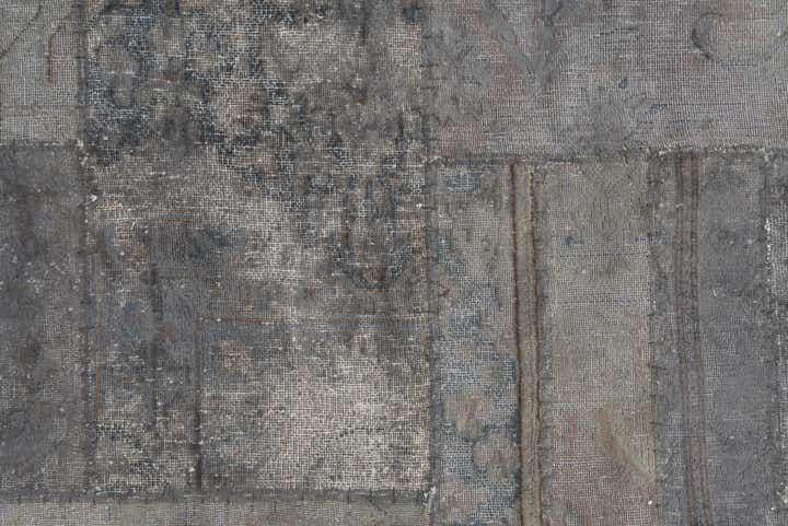 6' 8 x 9' 8 Hand Knotted Ultra Vintage Persian Wool Rug