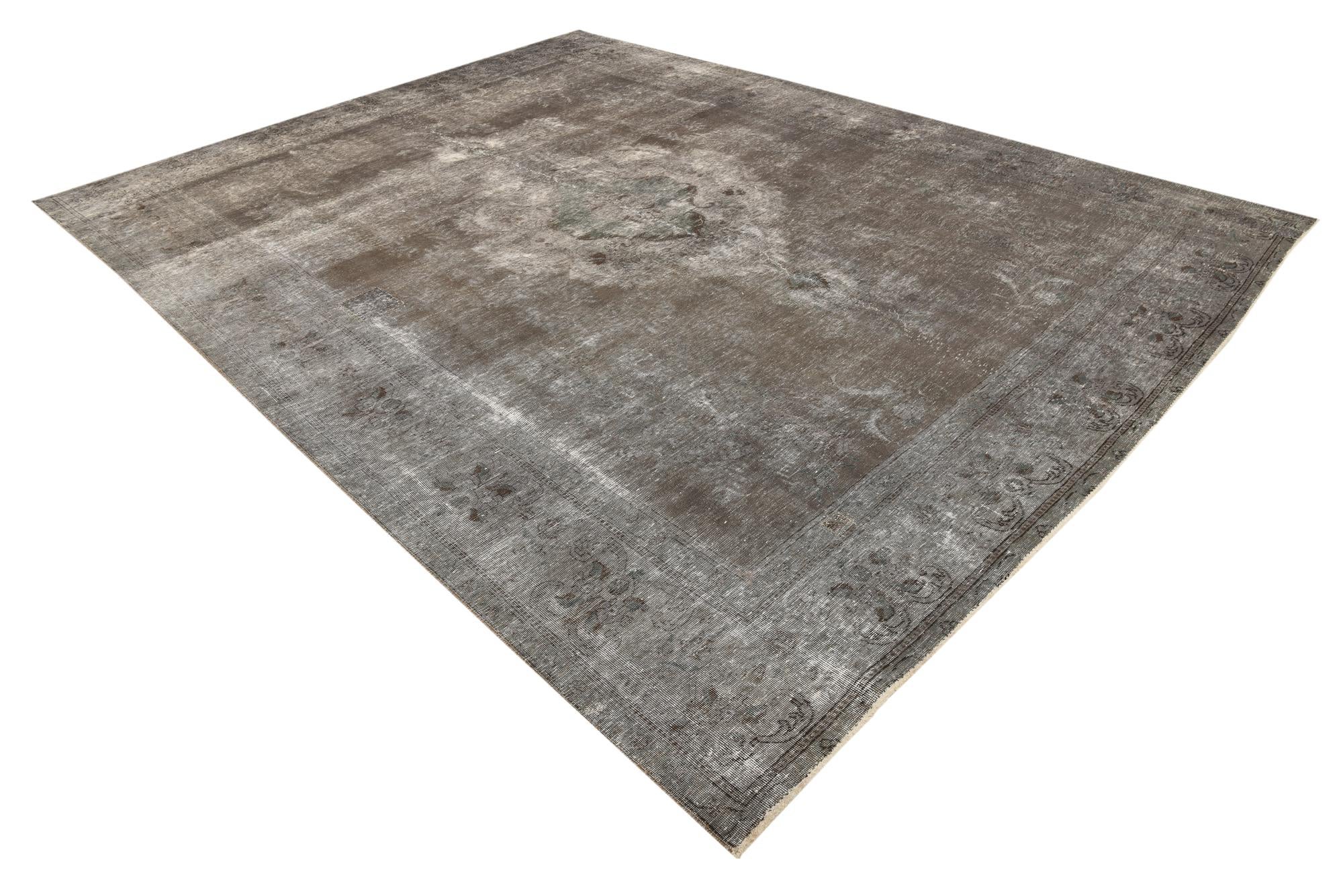 9' 9 x 12' 6 Hand Knotted Ultra Vintage Persian Wool Rug