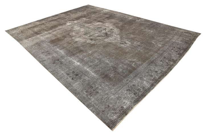 9' 9 x 12' 6 Hand Knotted Ultra Vintage Persian Wool Rug