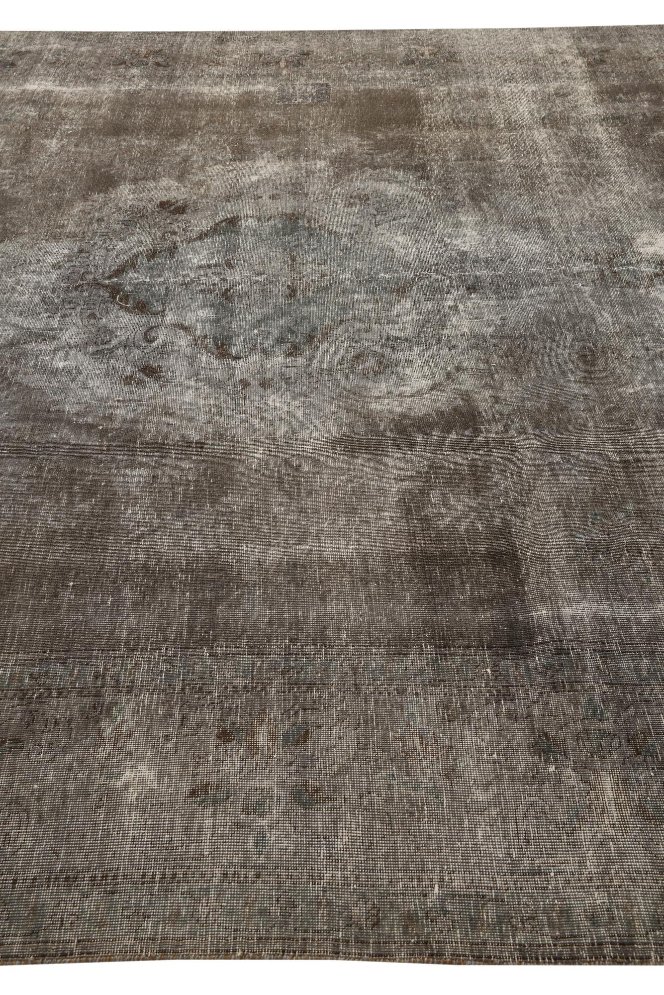 9' 9 x 12' 6 Hand Knotted Ultra Vintage Persian Wool Rug