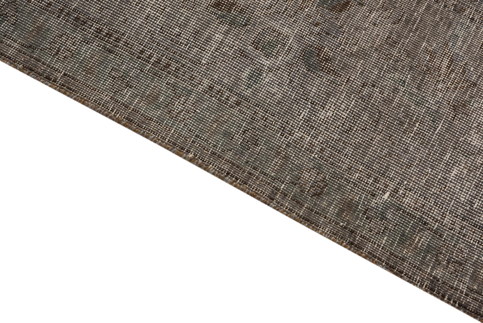 9' 9 x 12' 6 Hand Knotted Ultra Vintage Persian Wool Rug
