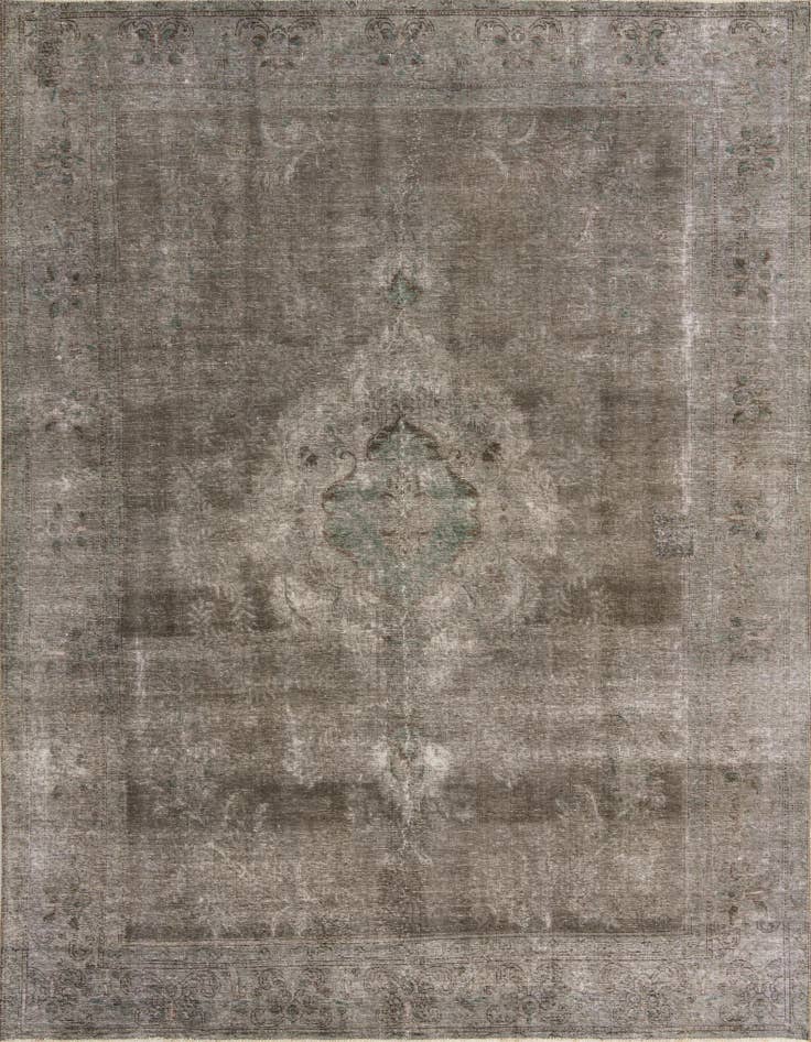 Detail image of 9' 9 x 12' 6 Hand Knotted Ultra Vintage Persian Wool Rug