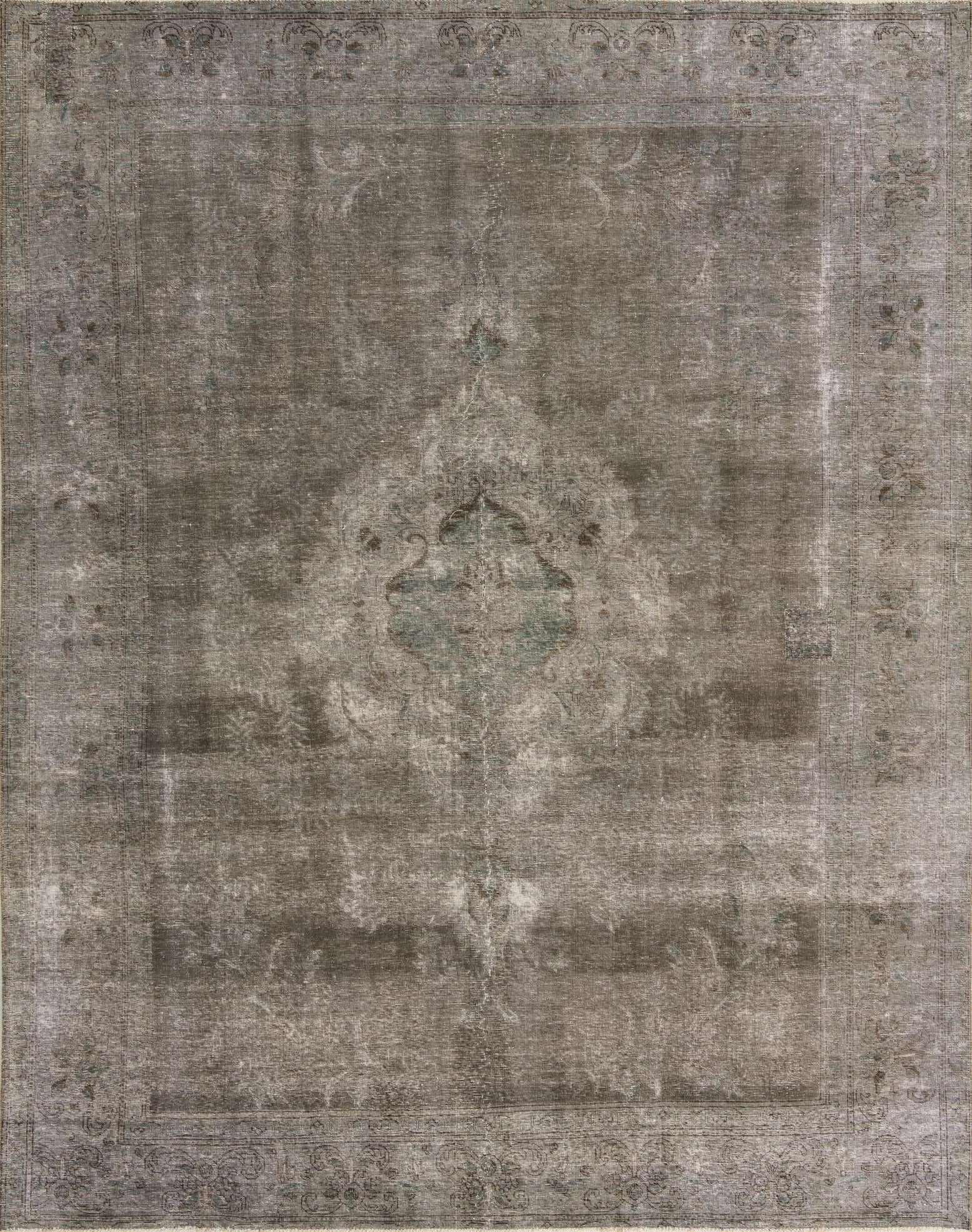 9' 9 x 12' 6 Hand Knotted Ultra Vintage Persian Wool Rug