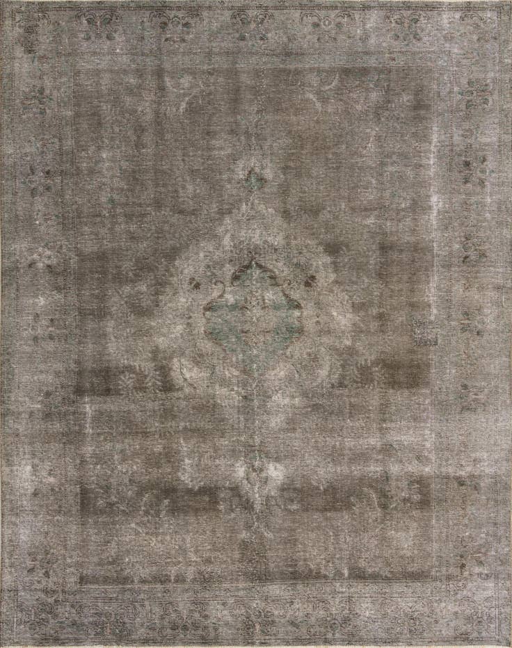 Detail image of 9' 9 x 12' 6 Hand Knotted Ultra Vintage Persian Wool Rug