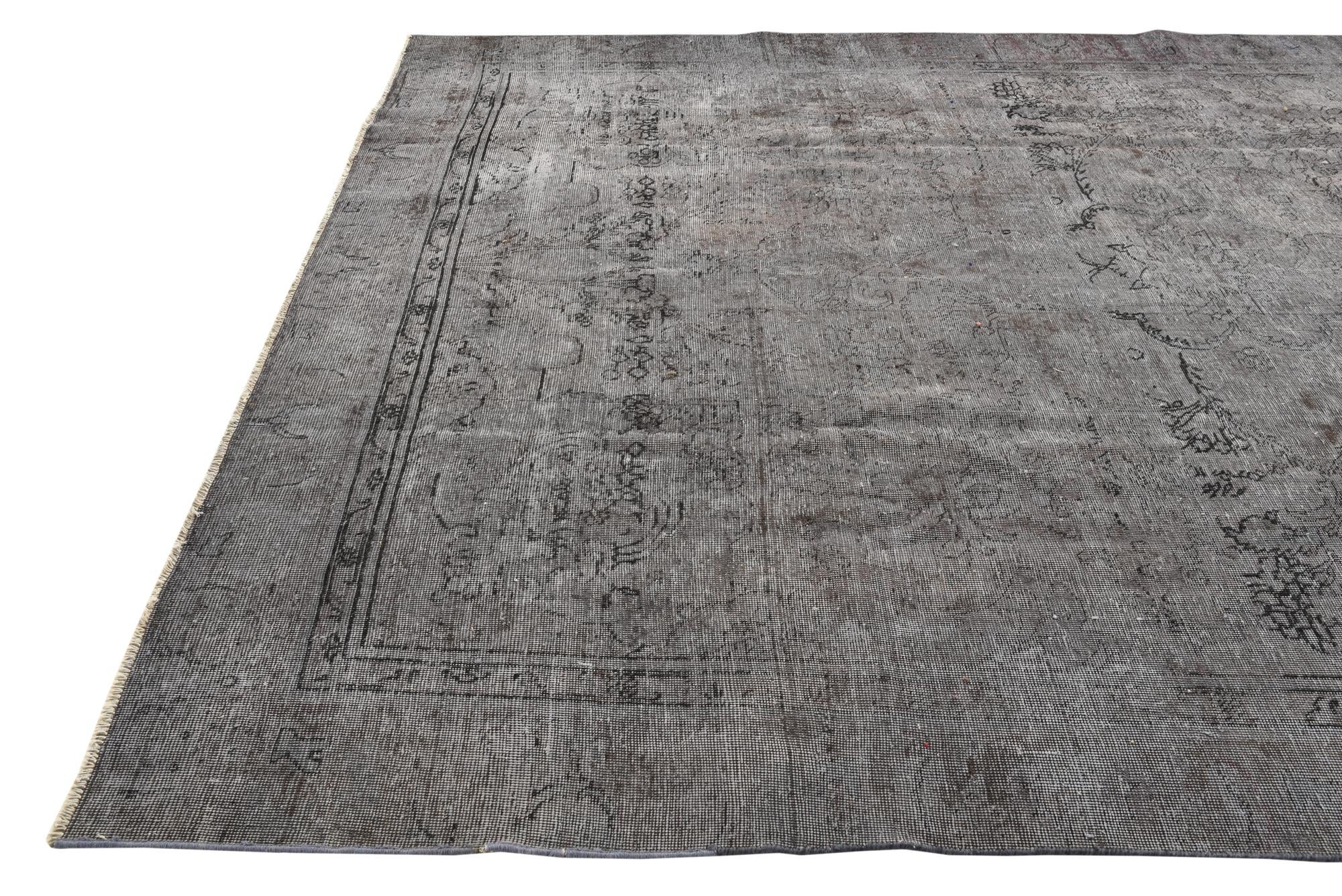 9' 1 x 12' 1 Hand Knotted Ultra Vintage Persian Wool Rug