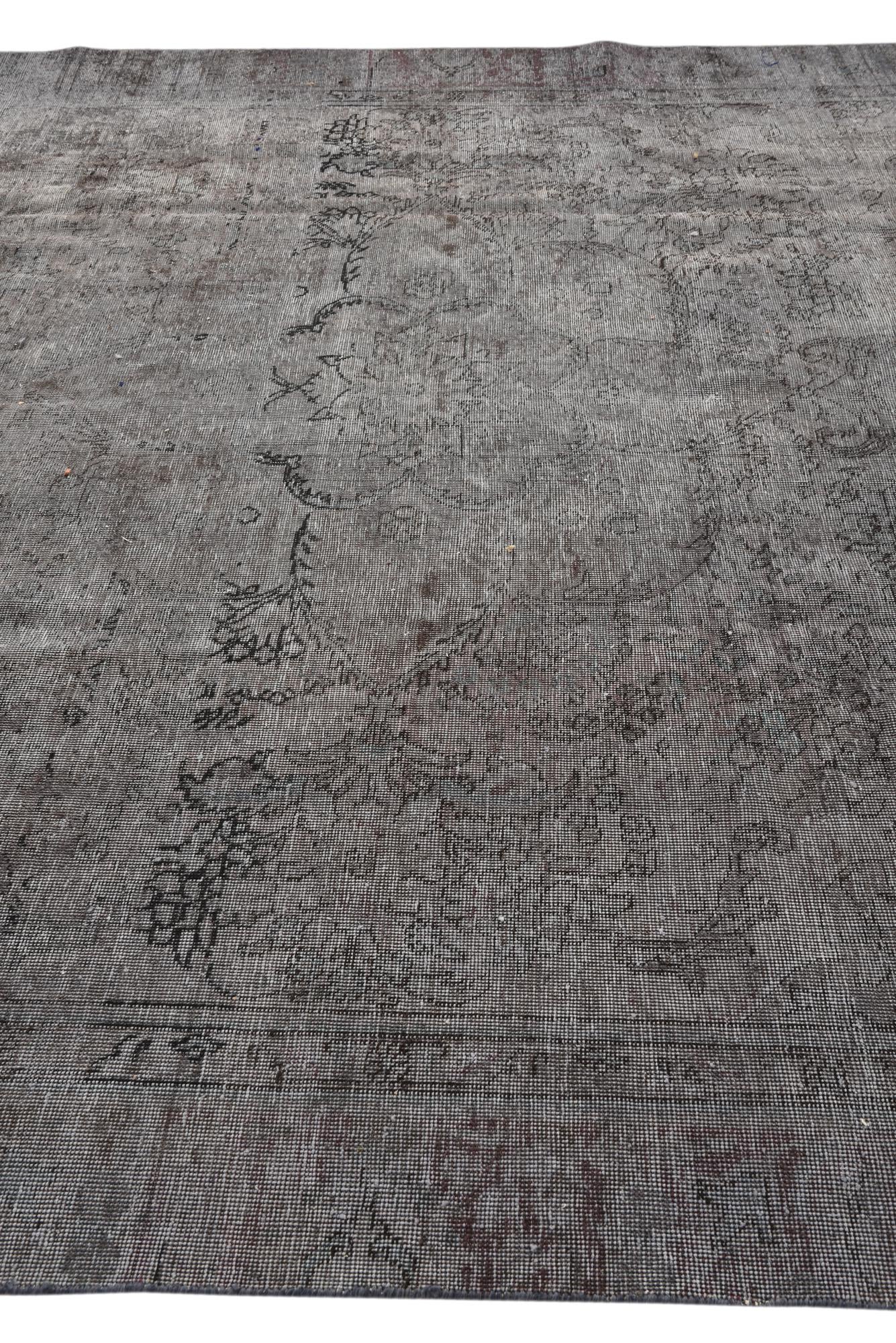 9' 1 x 12' 1 Hand Knotted Ultra Vintage Persian Wool Rug