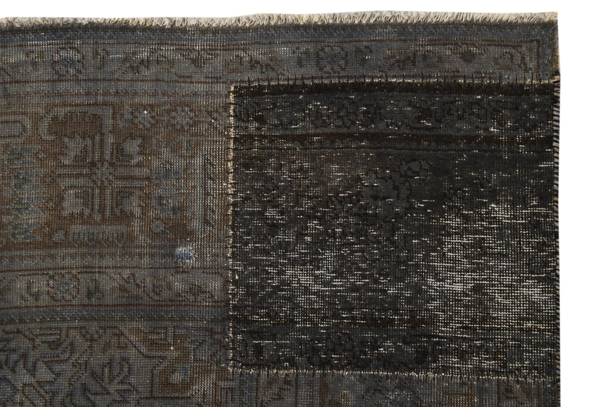 9' 9 x 12' 7 Hand Knotted Ultra Vintage Persian Wool Rug