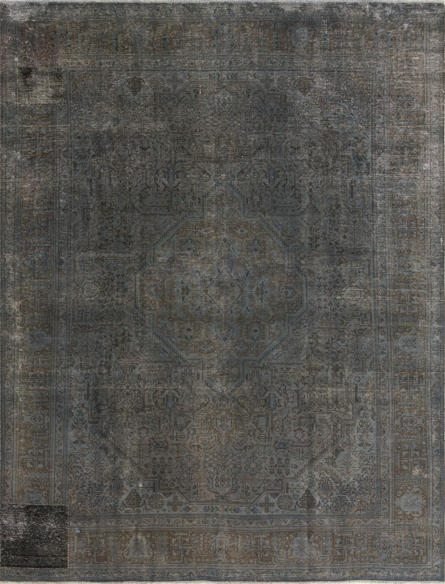 9' 9 x 12' 7 Hand Knotted Ultra Vintage Persian Wool Rug