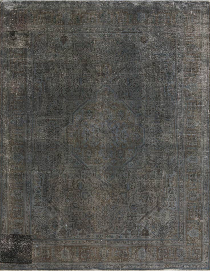 Detail image of 9' 9 x 12' 7 Hand Knotted Ultra Vintage Persian Wool Rug