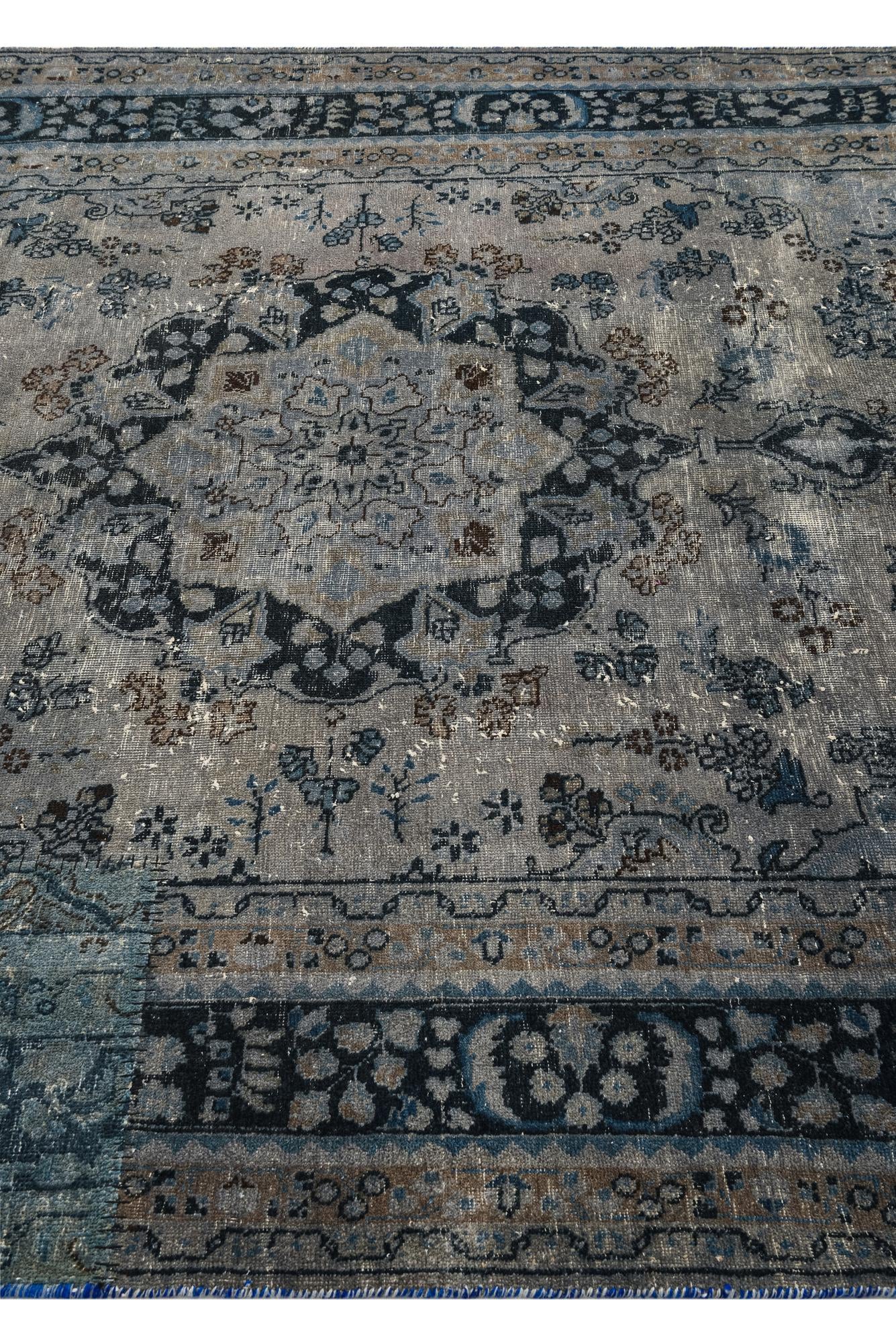 6' 4 x 9' 3 Hand Knotted Ultra Vintage Persian Wool Rug