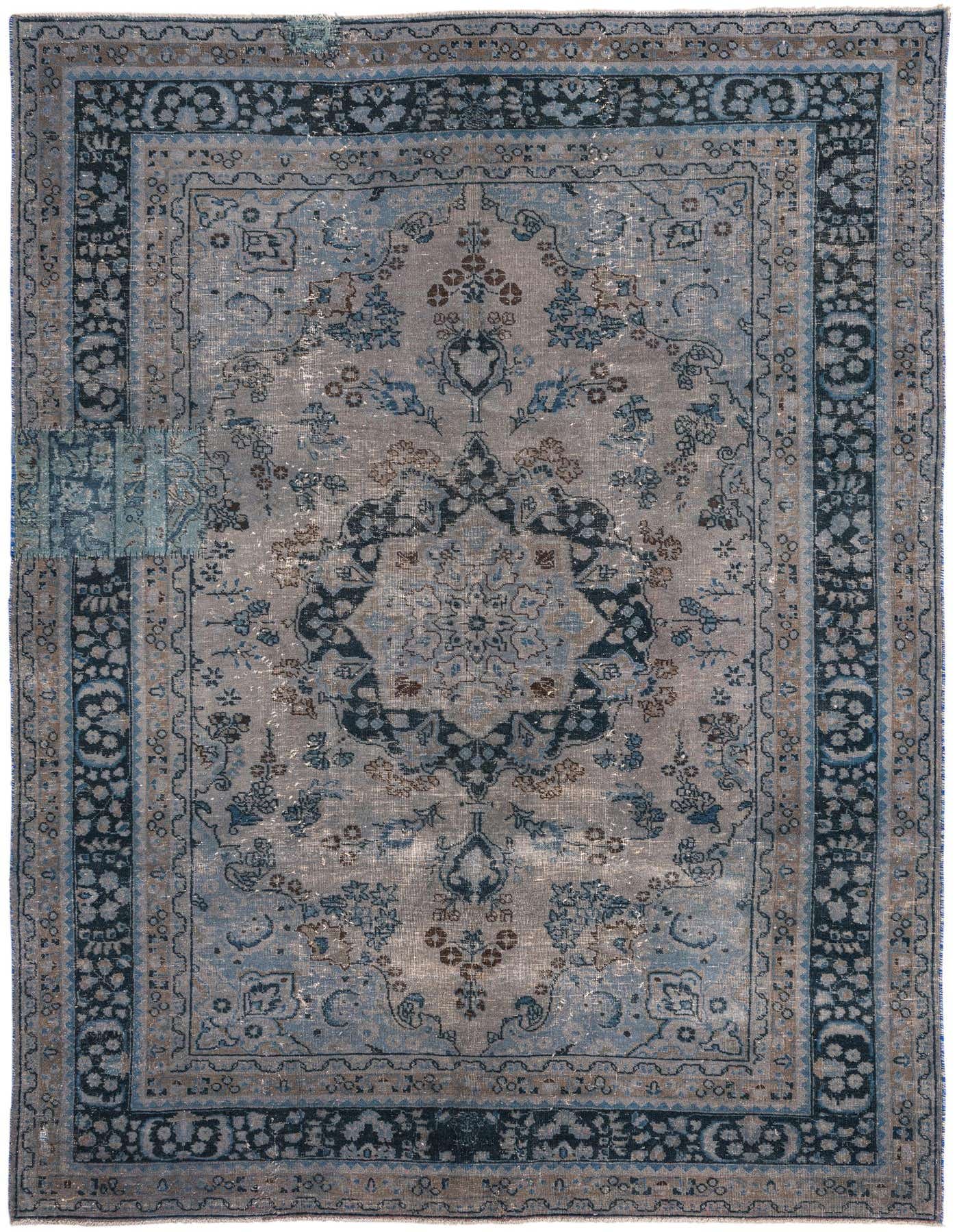Primary image 6' 4 x 9' 3  Hand Knotted Ultra Vintage Persian Wool Rug
