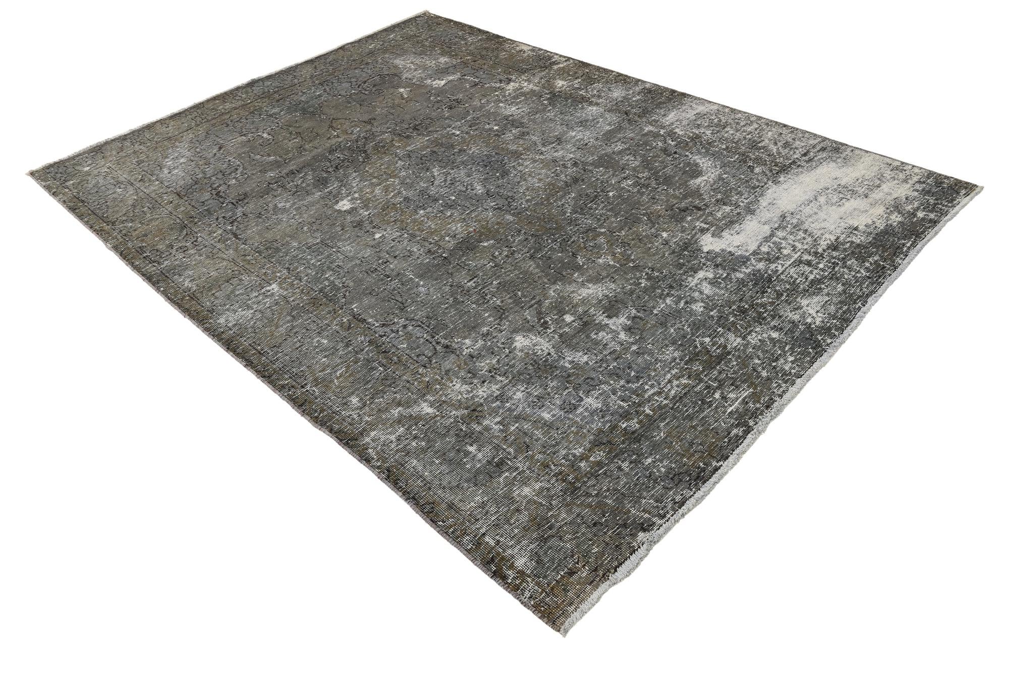 6' 2 x 8' 7 Hand Knotted Ultra Vintage Persian Wool Rug