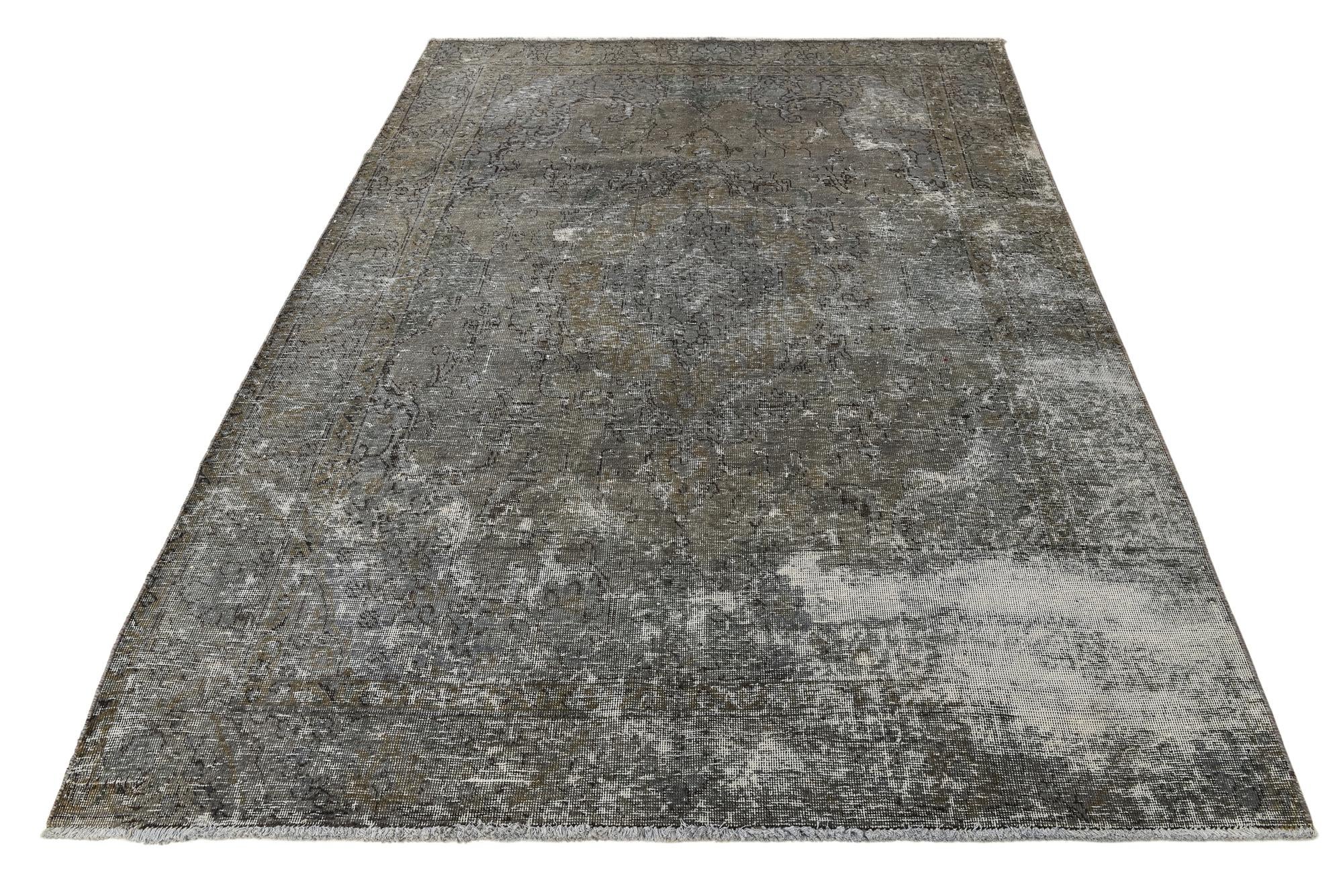 6' 2 x 8' 7 Hand Knotted Ultra Vintage Persian Wool Rug
