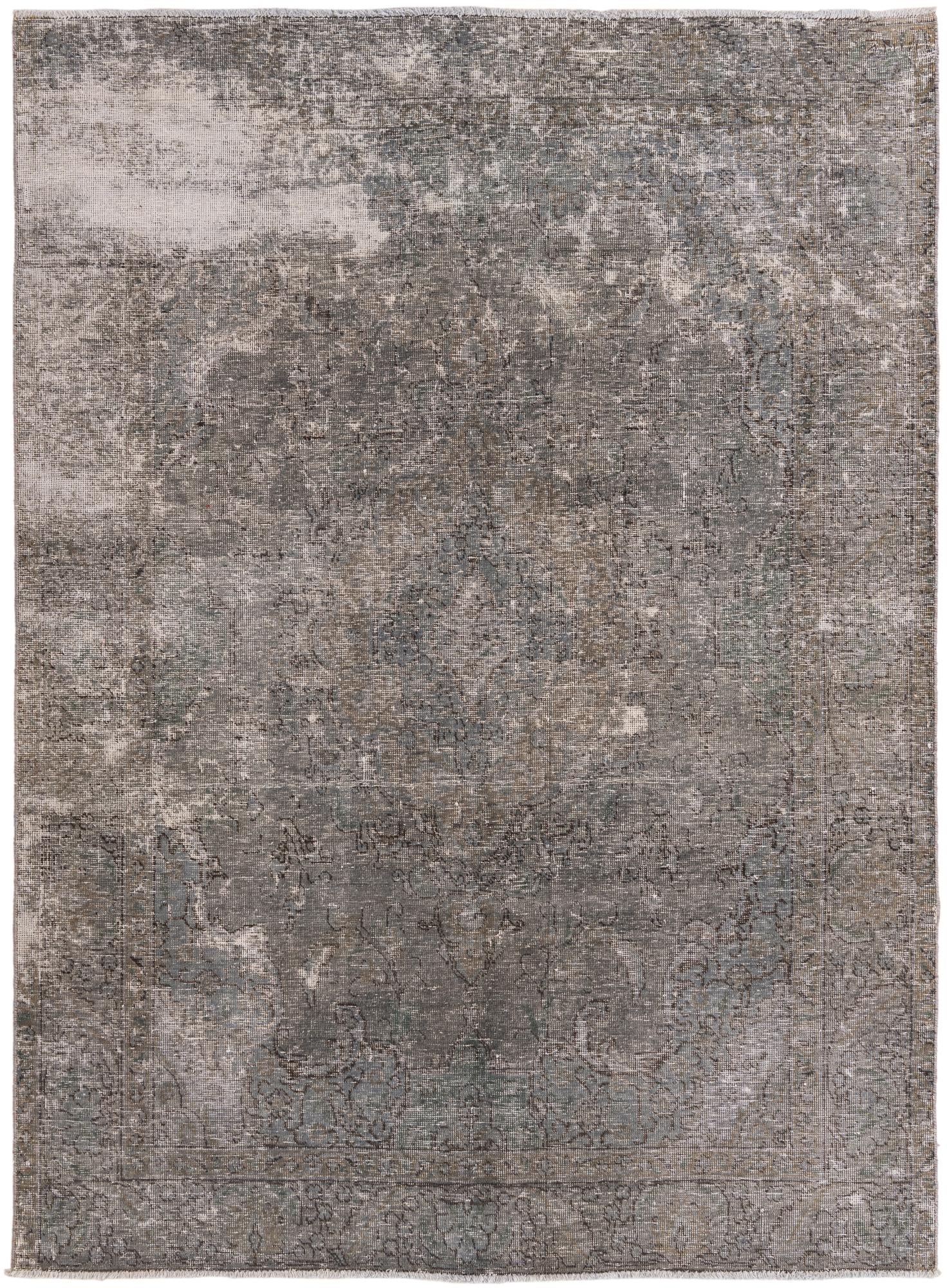 6' 2 x 8' 7 Hand Knotted Ultra Vintage Persian Wool Rug