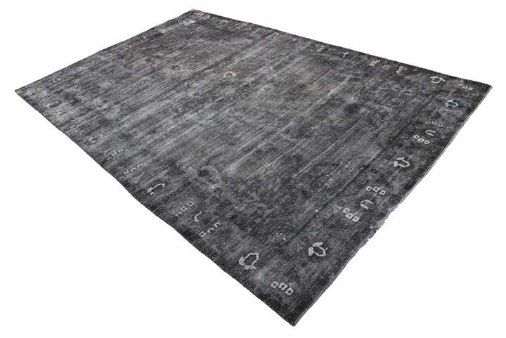 6' 4 x 9' 7 Hand Knotted Ultra Vintage Persian Wool Rug