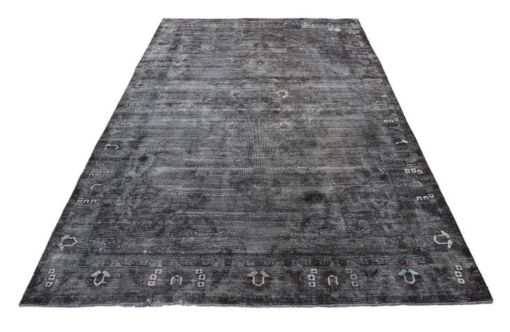 Detail image of 6' 4 x 9' 7 Hand Knotted Ultra Vintage Persian Wool Rug