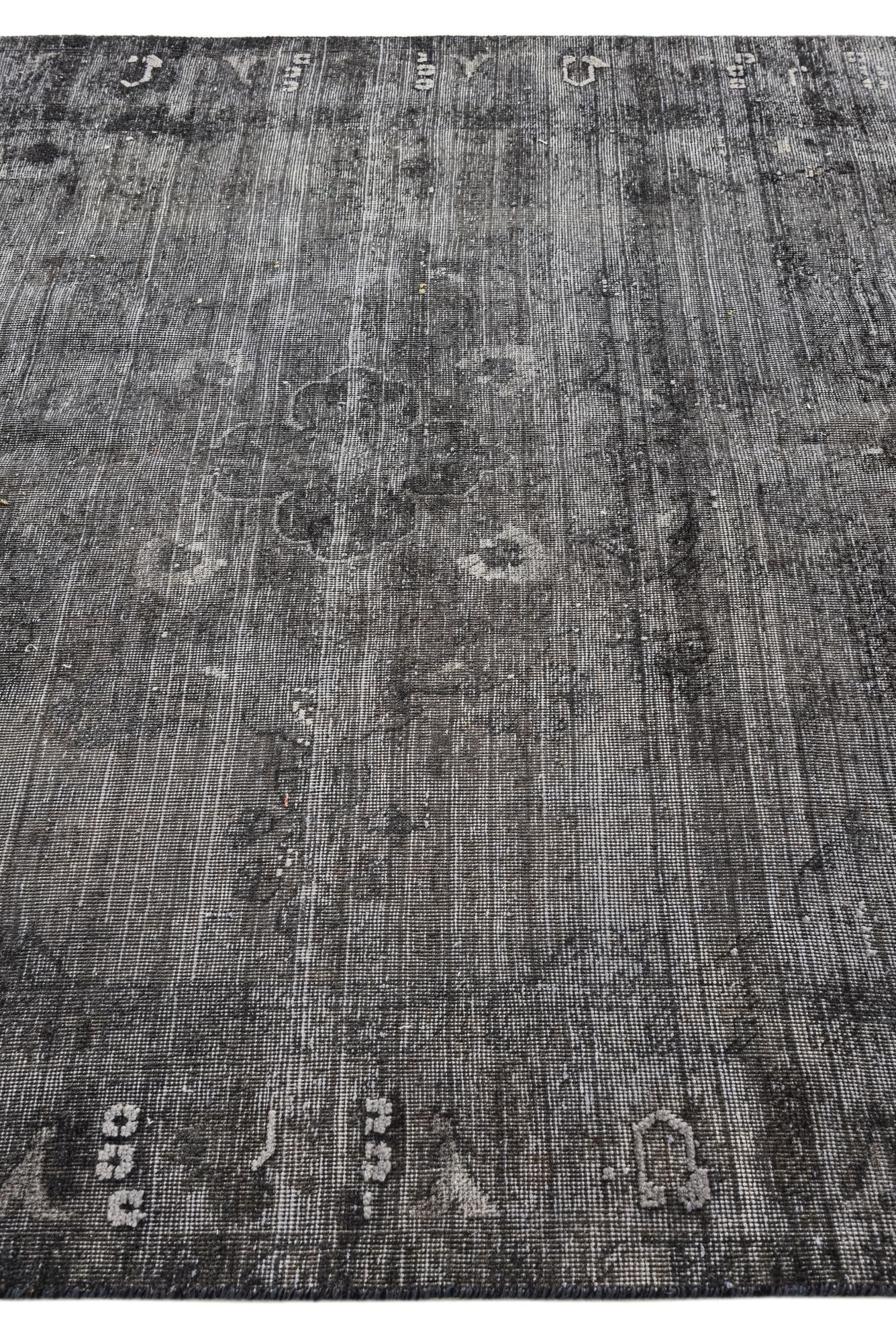 6' 4 x 9' 7 Hand Knotted Ultra Vintage Persian Wool Rug