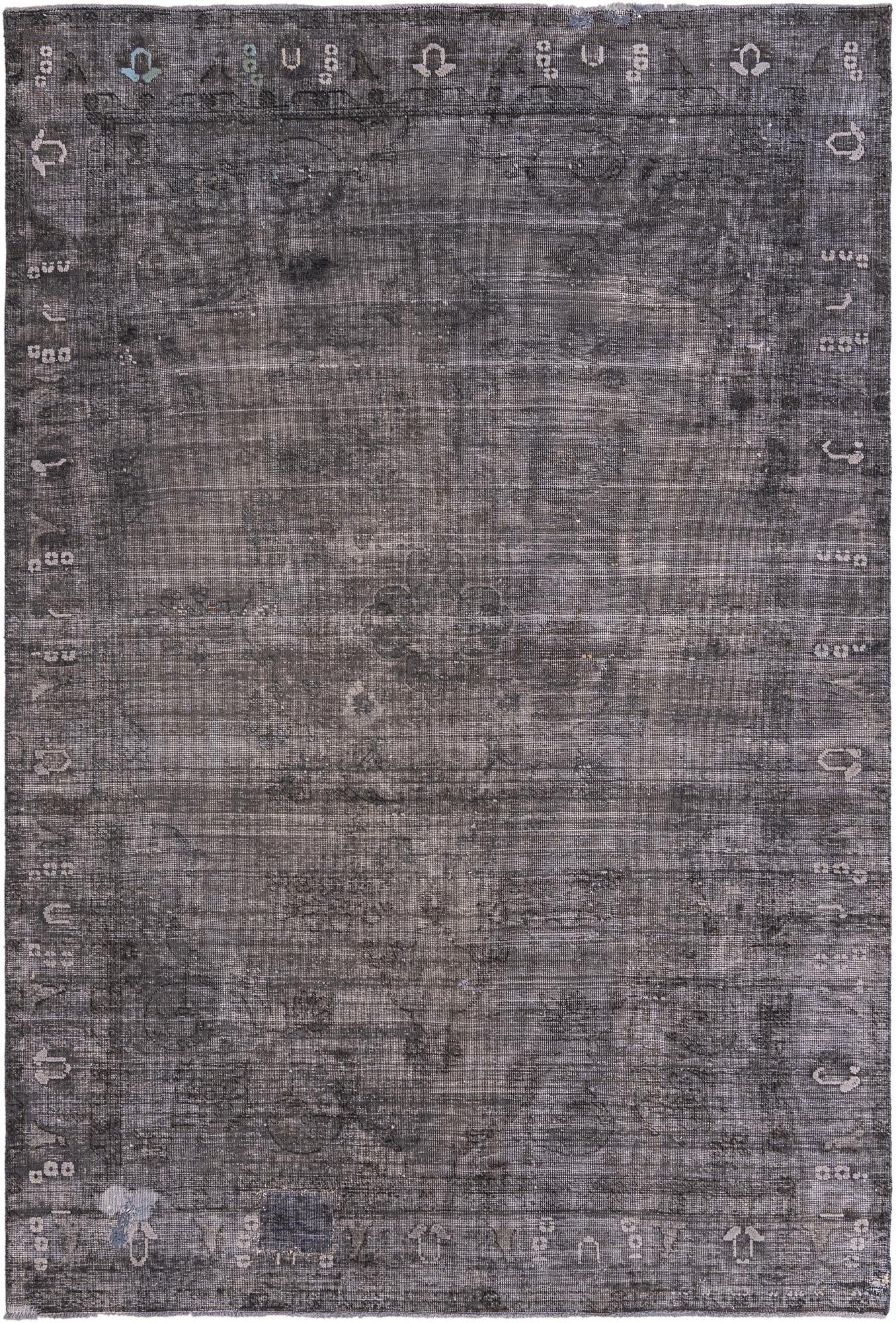 6' 4 x 9' 7 Hand Knotted Ultra Vintage Persian Wool Rug