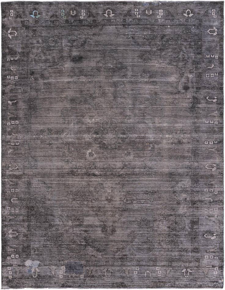 Detail image of 6' 4 x 9' 7 Hand Knotted Ultra Vintage Persian Wool Rug