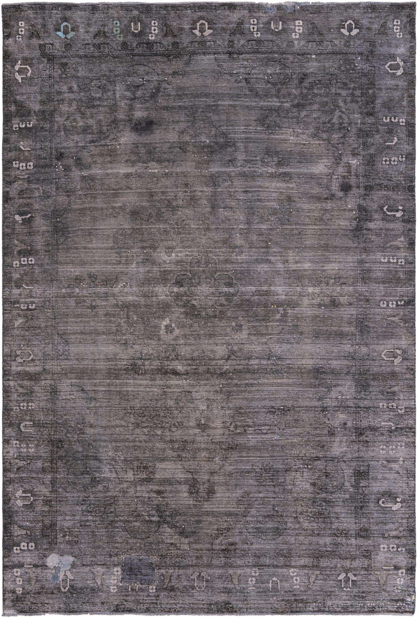 6' 4 x 9' 7 Hand Knotted Ultra Vintage Persian Wool Rug