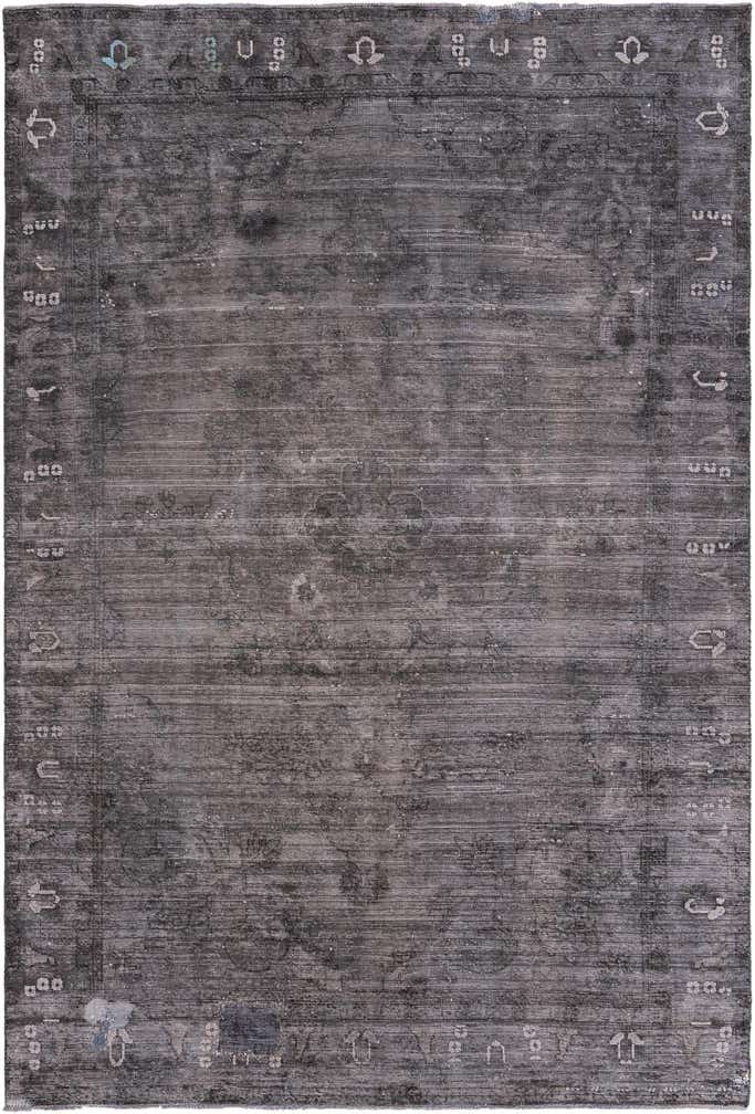 6' 4 x 9' 7 Hand Knotted Ultra Vintage Persian Wool Rug