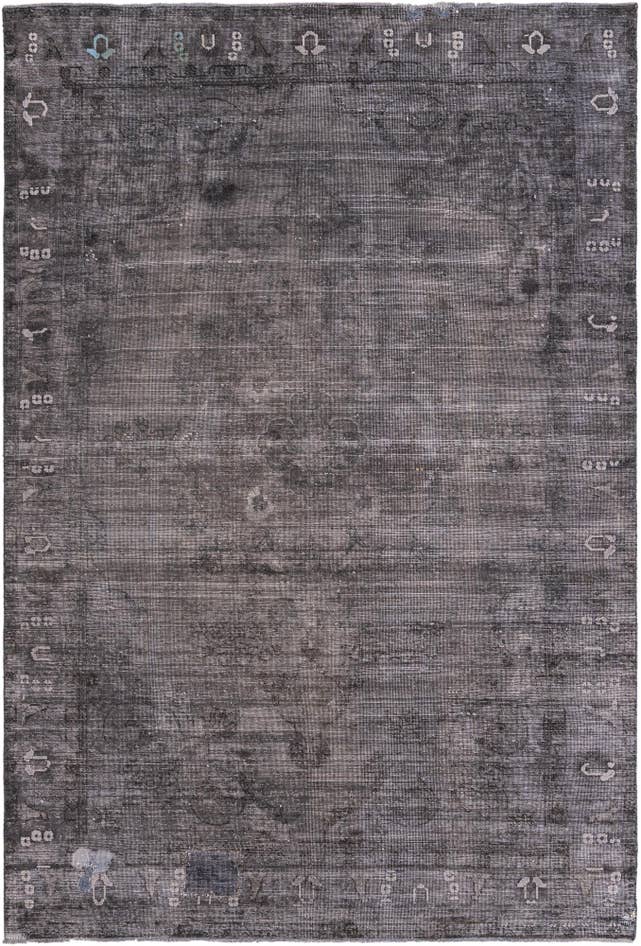 Detail image of 6' 4 x 9' 7 Hand Knotted Ultra Vintage Persian Wool Rug