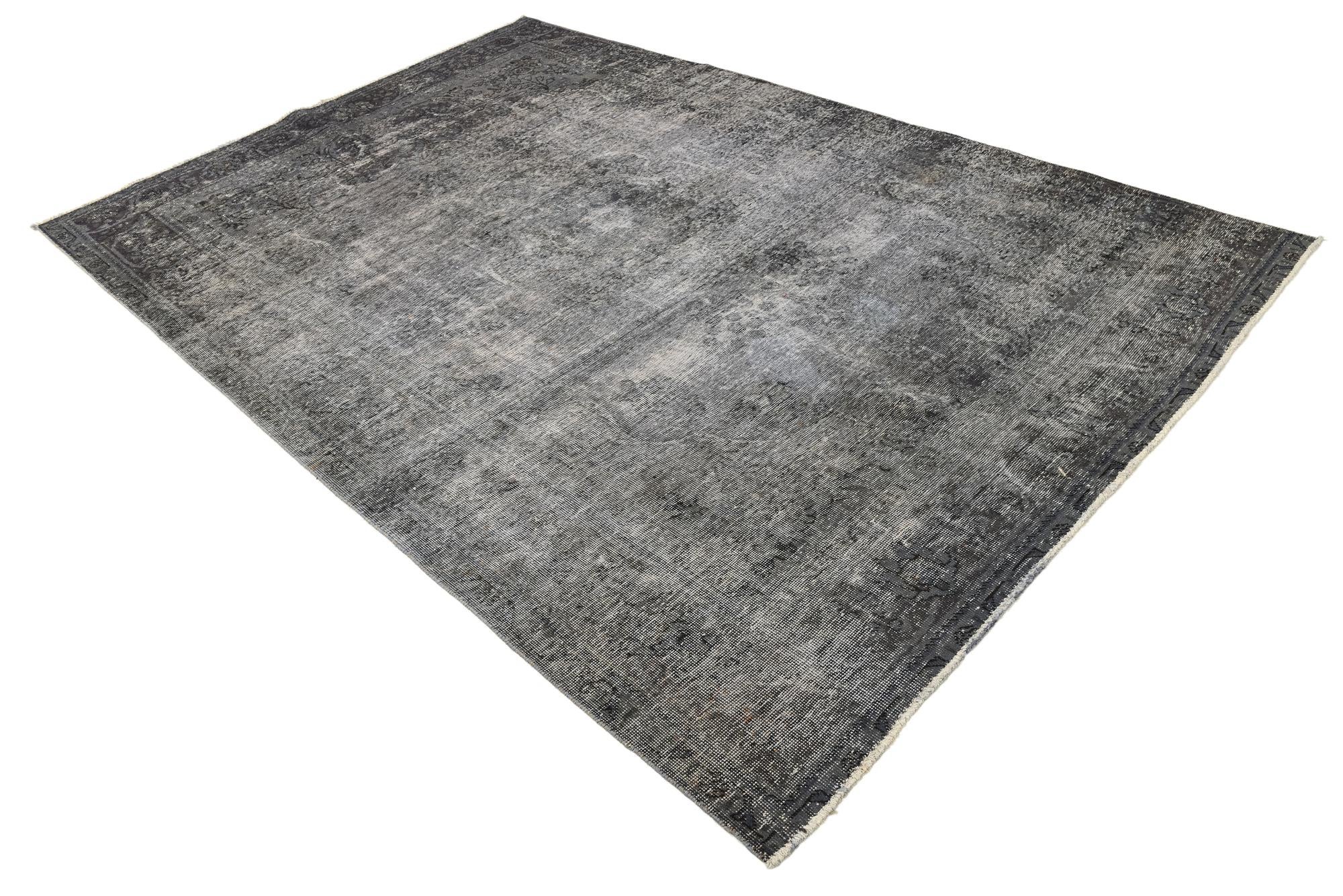 6' 4 x 9' 7 Hand Knotted Ultra Vintage Persian Wool Rug