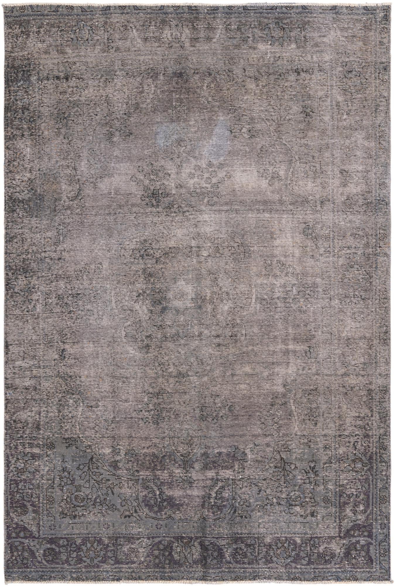 6' 4 x 9' 7 Hand Knotted Ultra Vintage Persian Wool Rug