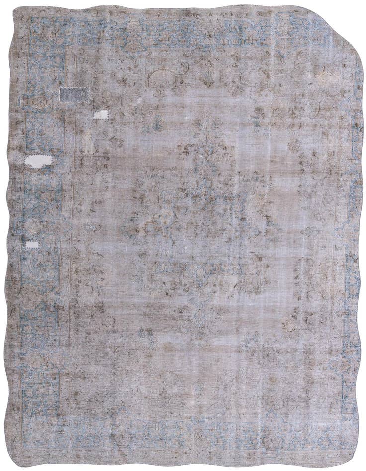 Detail image of 8' 3 x 11' 6 Hand Knotted Ultra Vintage Persian Wool Rug