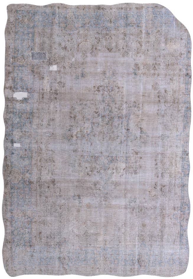 Detail image of 8' 3 x 11' 6 Hand Knotted Ultra Vintage Persian Wool Rug