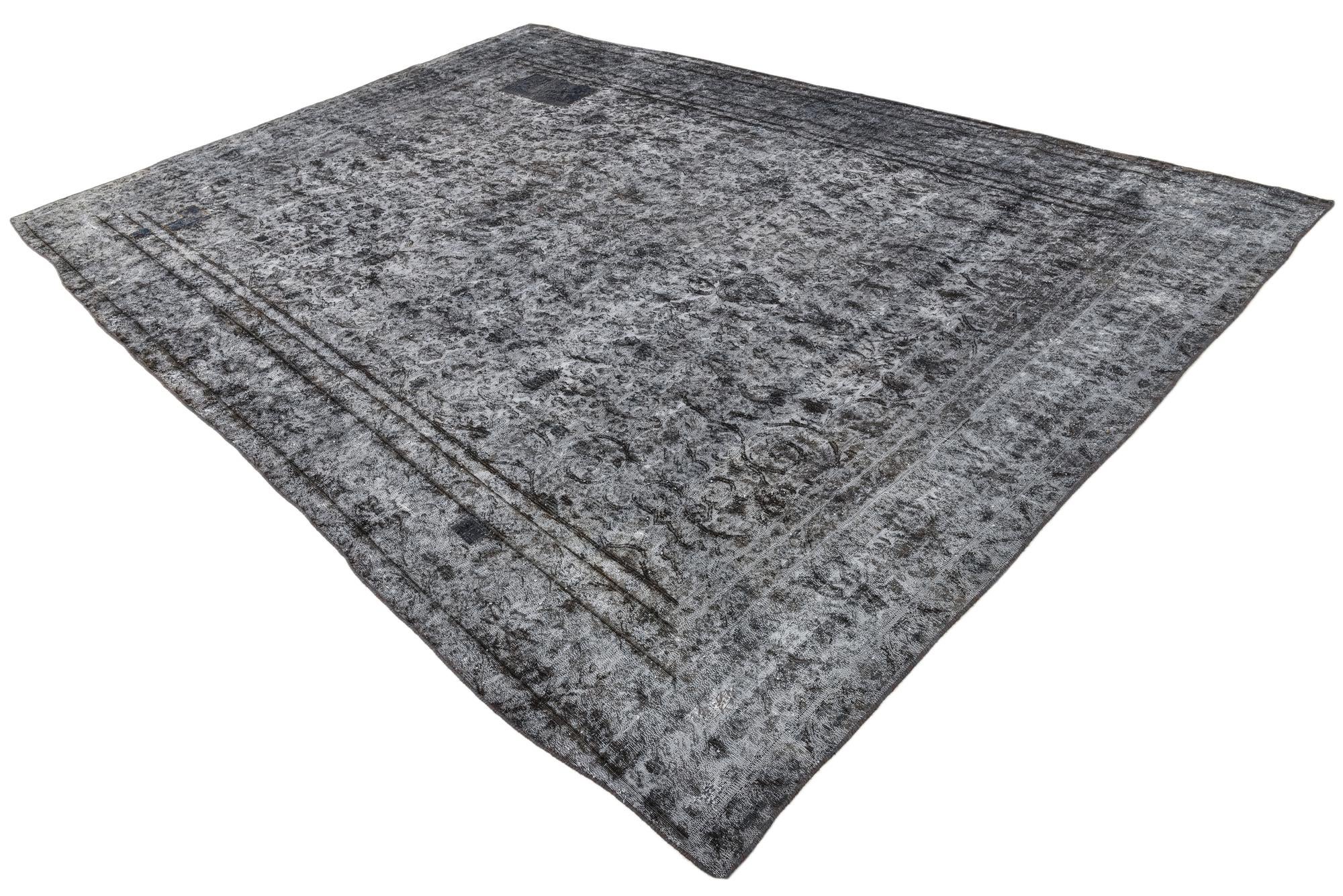 10' 2 x 12' 10 Hand Knotted Ultra Vintage Persian Wool Rug