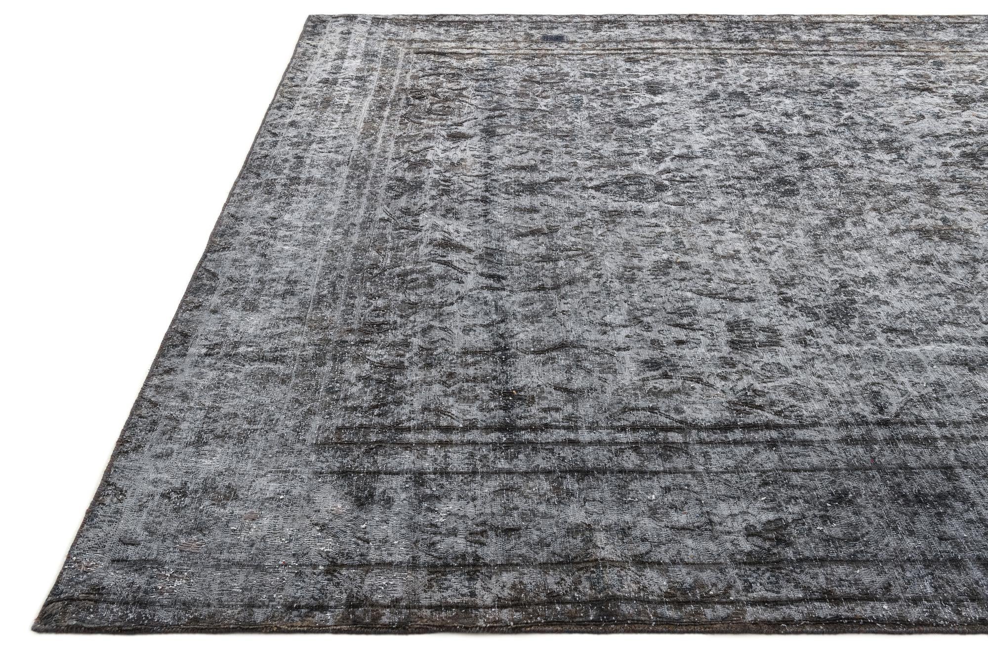 10' 2 x 12' 10 Hand Knotted Ultra Vintage Persian Wool Rug