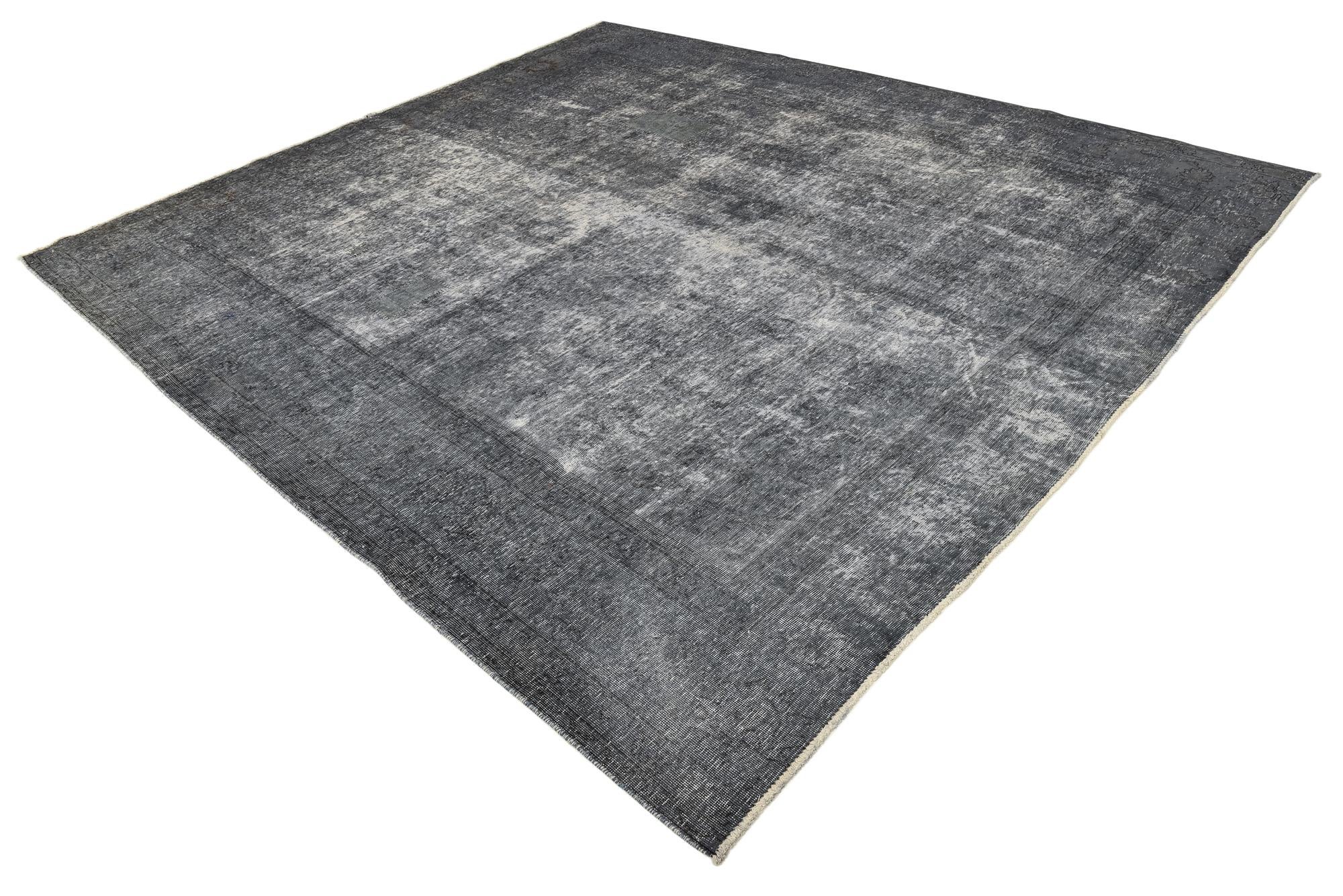 9' 5 x 10' 7 Hand Knotted Ultra Vintage Persian Wool Rug