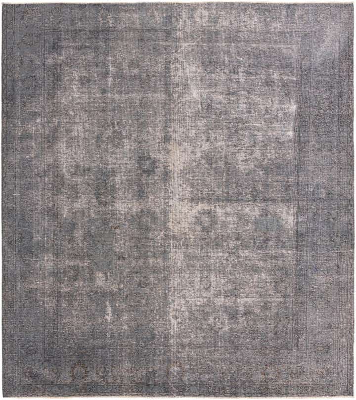 9' 5 x 10' 7 Hand Knotted Ultra Vintage Persian Wool Rug