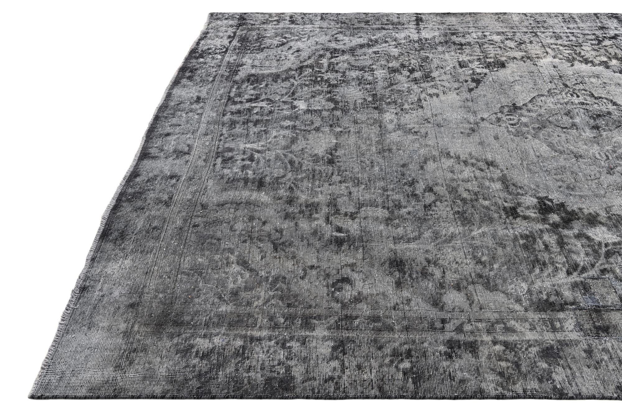 8' 9 x 12' 4 Hand Knotted Ultra Vintage Persian Wool Rug