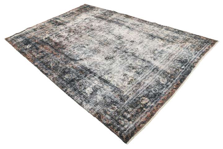 6' 8 x 10' 2 Hand Knotted Ultra Vintage Persian Wool Rug